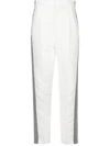 HAIDER ACKERMANN WHITE HIGH WAISTED PANTS,194-1402-E-176-001