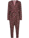 STELLA MCCARTNEY ALL IN ONE BLOSSOM PRINT JUMPSUIT MULTICOLOR BERRY,595245 SNA91