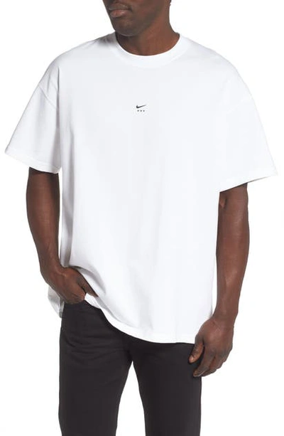 Nike X Mmw Nrg Oversize T-shirt In White/ Black