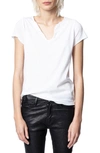 ZADIG & VOLTAIRE TUNISIEN DESTINEE TOP,SJTS7401F