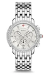 MICHELE SIDNEY CHRONOGRAPH DIAMOND WATCH HEAD & BRACELET, 38MM,MWW30A000001