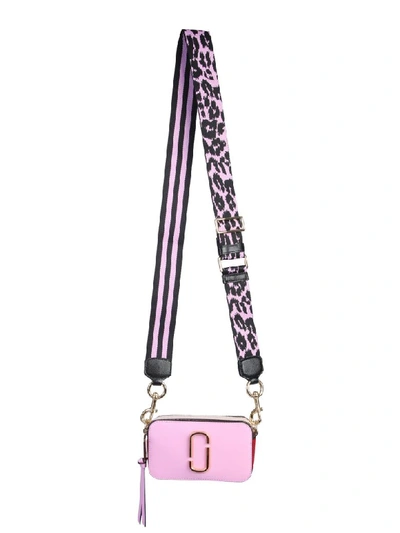 Marc Jacobs Snapshot Multicolor Leather Camera Bag In Pink