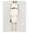 GUCCI Striped-panel cotton hooded jacket