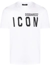 Dsquared2 Mens White D2 Cool Fit Short-sleeve Cotton-jersey T-shirt