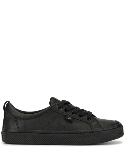 Cariuma Womens Black Women's Oca Low Lace-up Leather Trainers 3