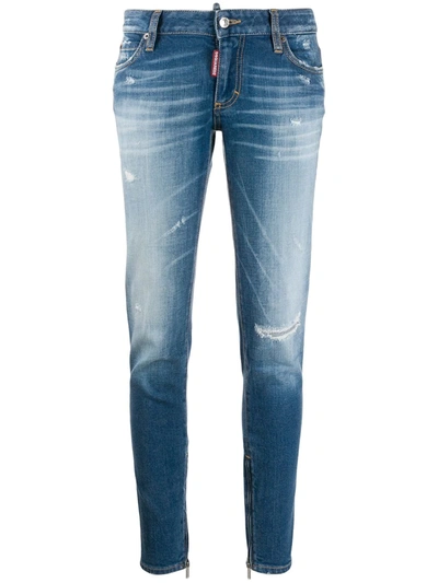 DSQUARED2 DISTRESSED SKINNY JEANS
