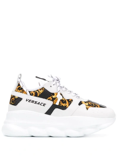 Versace 45毫米“chain Reaction 2”氯丁橡胶运动鞋 In Multicolor