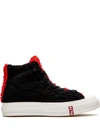 Converse X Kith X Disney Chuck 70 Hi "mickey Mouse Fur" Sneakers In Black