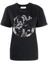 ALBERTA FERRETTI LOVE ME EMBELLISHED T-SHIRT