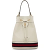 GUCCI WHITE OPHIDIA BUCKET BAG