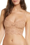 Free People Intimately Fp Ilektra Lace Bralette In Rose