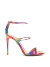 AQUAZZURA DISCO RAINBOW MINUTE 105 SANDALS,11183337