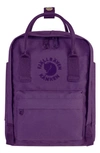 Fjall Raven Mini Re-kanken Water Resistant Backpack In Deep Violet
