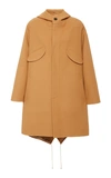 LANVIN HOODED WOOL AND CASHMERE-BLEND COAT,745675