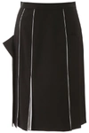 BURBERRY BURBERRY PIPING DETAIL SKIRT
