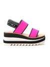 STELLA MCCARTNEY STELLA MCCARTNEY LOGO STRAP PLATFORM SANDALS