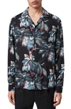 ALLSAINTS MONTEVERDE LONG SLEEVE BUTTON-UP CAMP SHIRT,MS109R