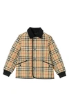 BURBERRY CULFORD ARCHIVE CHECK QUILTED JACKET,8022091