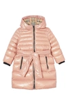 BURBERRY SHARONA BELTED HOODED DOWN PUFFER COAT,8017821