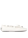 TOD'S WHITE CITY GOMMINO DRIVING SHOES IN SUEDE,11184379