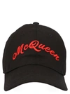 ALEXANDER MCQUEEN ALEXANDER MCQUEEN LOGO SIGNATURE BASEBALL CAP