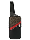 FENDI FENDI FF MONOGRAM DIAGONAL ONE SHOULDER BACKPACK