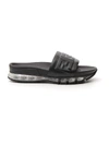 FENDI FENDI FF MONOGRAM EMBOSSED SLIDES