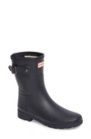 Hunter Original Refined Short Waterproof Rain Boot In Blue