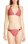 ADRIANA DEGREAS SOLID TWO-PIECE SWIMSUIT,BICL0327V20