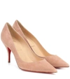 CHRISTIAN LOUBOUTIN CLARE 80 SUEDE PUMPS,P00434079