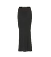 RICK OWENS CRÊPE MIDI SKIRT,P00444646