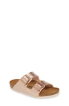 Birkenstock Girls' Electric Arizona Slide Sandals - Toddler, Little Kid In Electric Metallic Copper