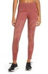 Adidas By Stella Mccartney Run Training Tights In Clay Red-smc