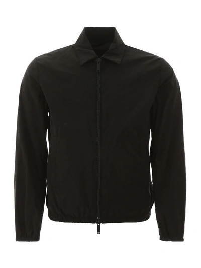 Dsquared2 Jacket With Logo Print In Nero