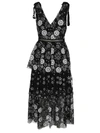 SELF-PORTRAIT SELF PORTRAIT STARLET DECO SEQUIN TIERED MIDI DRESS,11184472