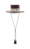 NICK FOUQUET HOLY WATER STRAW TOP HAT,745028