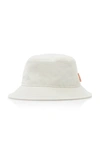 Acne Studios Beige Cotton Canvas Bucket Hat In Ivory,grey