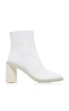 ACNE STUDIOS HEELED LEATHER ANKLE BOOTS,768883