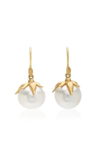 Annette Ferdinandsen 18k Gold And Pearl Earrings