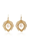 ANNETTE FERDINANDSEN 14K GOLD AND PEARL EARRINGS,796257