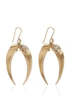 ANNETTE FERDINANDSEN 14K GOLD PEARL AND SAPPHIRE EARRINGS,796259