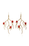 ANNETTE FERDINANDSEN 14K GOLD AND CORAL EARRINGS,796272