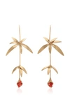 ANNETTE FERDINANDSEN 14K GOLD AND CORAL EARRINGS,796273