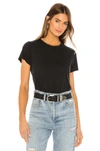 Agolde Short-sleeved Supima Cotton T-shirt In Nocturne