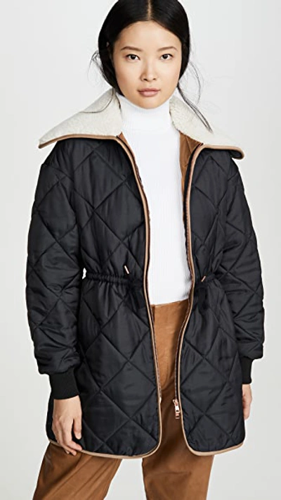 See By Chloé Quilted Parka In Black