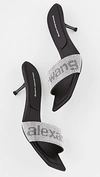 ALEXANDER WANG Jessie Crystal Logo Slides,AWANG43337