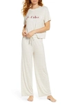 Honeydew All American Pajama Set In Sweet Cream