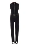 MONCLER WOMEN'S STRETCH-TWILL STIRRUP SKI SUIT,728243