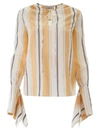 LANVIN STRIPED SILK BLOUSE,11184766