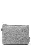 Dagne Dover Scout Small Zip Top Pouch In Heather Grey